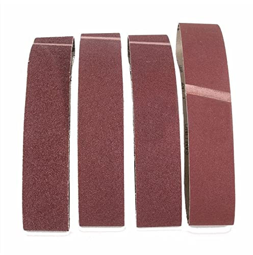 Rouleau de papier de verre, papier de verre fin, 20 pièces 1 ensemble 50X686mm bandes abrasives qualité mixte 40 60 80 120 ponceuse à oxyde de grain grossier nouveau for le meulage, l'affûtage ( Color