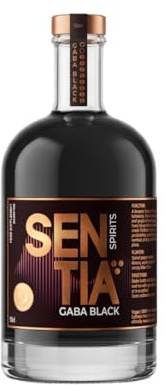 Sentia Gaba Black, Botanical Non Alcoholic, Award Winning, Vegan, Gluten Free and GM Free, Spiced Pepper Warmth taste, Up to 20 drinks 50cl (500ml) - Perfect for Mocktails, Mix with Ginger or Cola