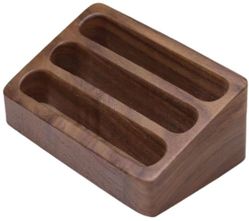 HiyyFloy Porte-Cartes De Visite Multiples en Bois Marron