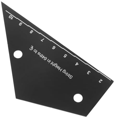 Hoement Regla De Medición Para Cuerdas De Guitarra Eléctrica Herramienta Trastes Medidor De Luthier