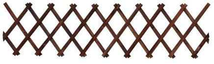 ONEMEAN Brown Wooden Rectangular Garden Trellis, 180CM x 44CM, Adjustable Expanding Fence for Climbing Plants