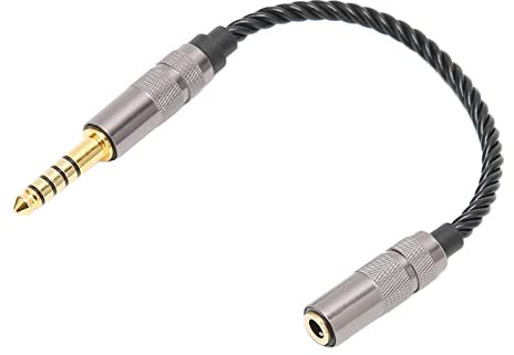 4.4mm Balanced Male to 3.5mm 1/8 Inch Stereo Female Adapter Cable, Gold Plated, for NW-ZX300A, NW-WM1A, NW-WM1Z, PHA-2A, TA-ZH1ES