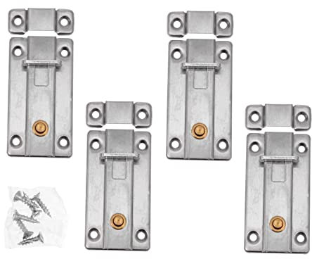 KITANDOVE Automatic Spring Door Lock Stainless Steel Door Safety Latch Heavy Duty