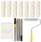 Kit de Peinture - Kit peinture mur | Rouleau de peinture professionnel pour peinture murale intérieure | 7 pièces remplaçables avec perche télescopique | Pour peinture blanche mur et plafond
