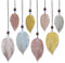 Blatt-Anhänger Deko 8 Stück Hängedeko, Fensterdeko Blatt-Anhänger Deko Hänger, Hängedeko Herbst Dekoanhänger Blätter Anhänger, Metall Deko Hänger Schimmerblatt Gold Silber Kupfer Blatt.