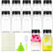 FORYNXHWIN 10pcs 4oz/120ml Plastic Juice Bottles - Reusable Clear Mini Shot Bottles with Lids, Labels, Funnel & Brush, Leak-proof Bulk Beverage Drink Containers for Juicing & Smoothies