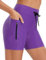 baleaf Radlerhose Damen Gepolstert 5 Zoll 4D Fahrradhose Radhose Gepolstert Kurz Radunterhose Fahrrad Unterwäsche Radbekleidung Lila M