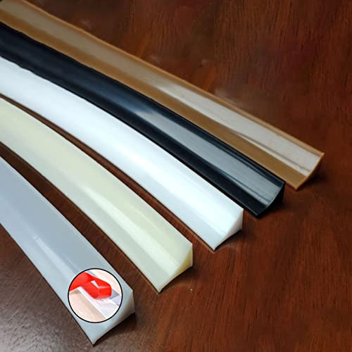 Waterproof Silicone Shower Screen Seal Strip Self Adhesive Water Retaining Dam for Shower Wetroom Prevents Overflow Threshold Dam and Seals Shower Tray 50CM