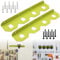 AMTHKNO 2 Pcs Metal Battery Holder 4 Slot Mounting Organizer Compatible with RYOBI 18V NiCAD NiMH Lithium-Ion ONE+ Battery (Fruit Green)