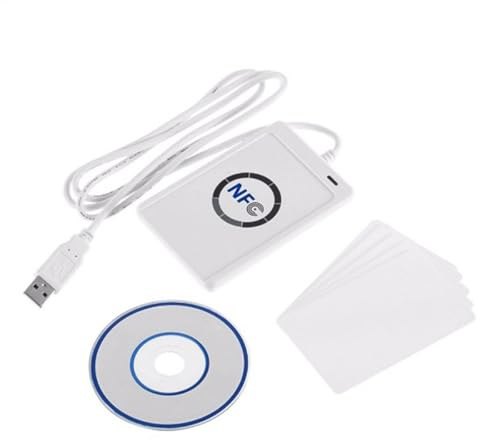 Ieron RFID-Leser NFC-Leser/-Schreiber ACR122U ISO 14443A/B RFID-Kartenleser Kontaktloser Smart Card Reader Writer mit USB-Kabel