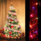 sourcing map Nastro luminoso per albero di Natale, 9 m, alimentato a batteria, decorazione per albero di Natale, per feste, matrimoni, albero di Natale (rosso, luce multicolore)