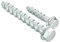 Wavanta 20 viti per calcestruzzo, M8 x 60 mm, viti per muratura per pareti di mattoni, flangia, testa esagonale, bulloni di ancoraggio per calcestruzzo, utilizzati per il fissaggio su muratura, marmo