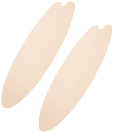 Holibanna 2 Stück Dekoration hängen Dekorationen am Meer hängend wellig Bretter Surfer holzbrett surfbrett Holz Surfboard Wanddeko Plakette hängen Stranddekoration für zu Hause hölzern Beige