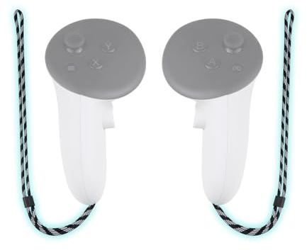 SOULWIT Controller-Schlaufen für Meta Quest 3/3S VR-Controller | 1 Paar Handgelenkriemen, Besonders Strapazierfähig und Sicher, Einfache Selbstmontage