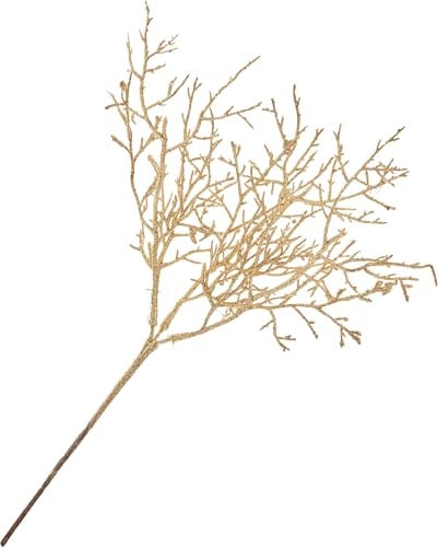 DPI Deko-Zweig Gold 38 cm AST Kunststoff für Gestecke und Kränze