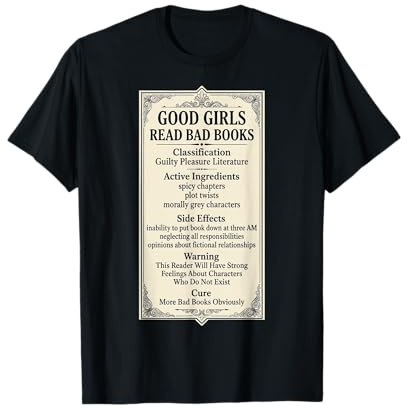 Gute Mädchen lesen schlechte Bücher Lustige Buchliebhaberinnen T-Shirt