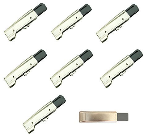 Blum, Blumotion 973A0500 Tür-und Möbel-Dämpfer mit Soft Close für Eckbänder zum Nachrüsten, Küchenschrank, Selbstschließmechanismus, Vollflächige Auflage, Schnelle Montagepufferung, 8 Stuck