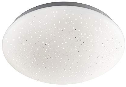 LeuchtenDirekt LED Deckenlampe in Sternenhimmel-Optik, rund Ø39cm | dimmbare Deckenleuchte mit RGB-Farbwechsel, warmweisses Licht | Sternenlicht-Deckenbeleuchtung, Farbsteuerung über Fernbedienung…