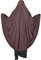 Yaqeen XL Khimar Hijab lycra Kopftuch für die Muslima, Gebetsset braun