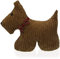 VERSA Sujetapuertas Perro Tope para Puerta Decorativo, Medidas (Al x L x An) 28 x 32 x 12 cm, Color Marrón