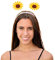 Oblique Unique® Haarreif mit Wackel Sonnenblumen Haarreifen Kostüm Accessoire für Karneval Fasching Motto Party Gelb Braun