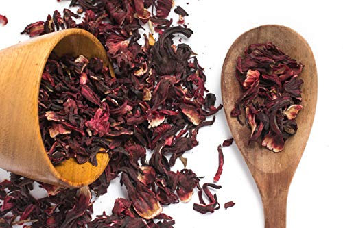 Hibiscus Flowers Tea for Healthy Living,100% Pure Naturally Grown African Hibiscus Plant Loose Leaf for Premium Quality Herbal Tea -100G