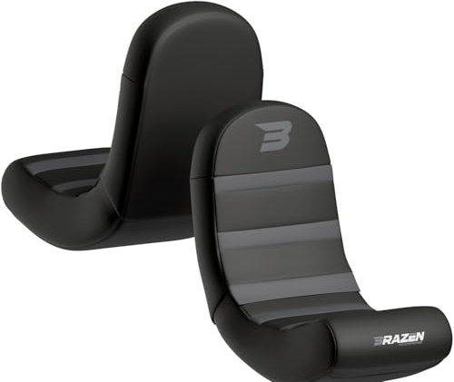 BraZen Piranha Ergonomic Junior Kids Gaming Chair Non Audio Foldable Floor Rocker Seat For Kids Video Games Chairs Junior Floor Rocker Video Gaming Chair - Grey
