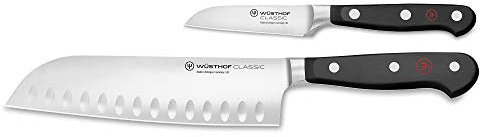 Wüsthof Classic 2-Piece Asian Knife Set, Black