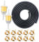 5/16 Benzinschlauch Kit - 2 Meter Ø 8mm Kraftstoffleitung + 2 Stück 8mm Benzinfilter + 10 Stück Schlauchschellen für Auto Motorrad Roller