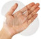 Xfenvs Door Knob Wall Shield, 9 CM Transparent Large Round Soft Door Stopper Wall Protector Self Adhesive Door Handle Bumper (Clear, 2 PCS)