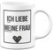 Tassenbrennerei Gaming Tasse mit Spruch Ich liebe es wenn meine Frau mich zocken lässt - Kaffeetasse lustig - Geschenk für Gamer - Spülmaschinenfest (weiß)