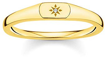 THOMAS SABO Ring Stern gold vergoldetes Silber TR2314-414-14-48
