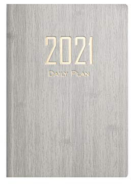 Kalender 2021 A5, Terminplaner Ringbuch, Terminkalender, 365 gute Tage - Wochenplaner, Tagesplaner und Notizbuch für mehr Achtsamkeit (Beige)