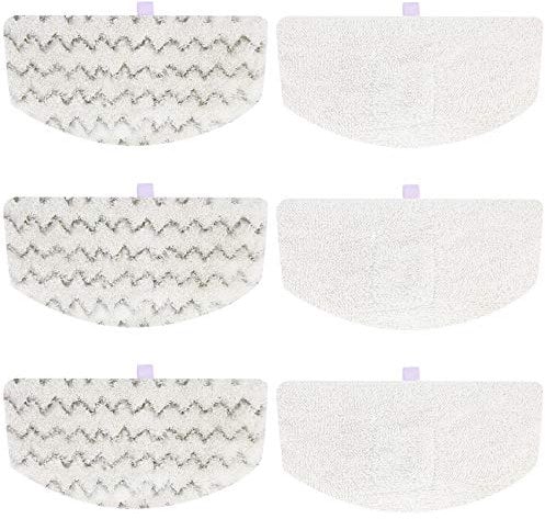 JORAIR Steam Mop Pads Replacement Compatible with Bissell Powerfresh Steam Mop 1940 1544 2075 1440 1806 Series, Model 1940a 19402 19404 19408 19409 1940f 1940q 1940t 1940w B0017 B0006, 6 Pack