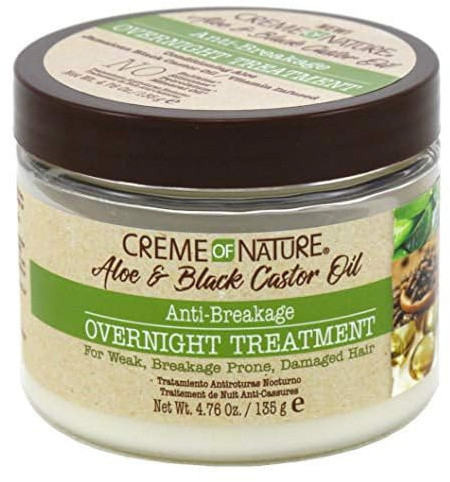 CREME OF NATURE Aloe & Black Castor Oil Anti-Break Overnight Treatment 135 ml