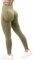 RIOJOY Scrunch Butt Leggings Damen High Waist Seamless Push Up Booty Leggins Hose für Sport Yoga Fitness Gym Workout, Grün XS