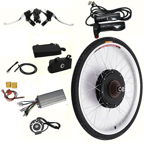 Futchoy 26 Zoll E-Bike Conversion Kit Elektro-Fahrrad Elektrofahrrad Motor Umbausatz für Hinterrad 48V 1000W Controller