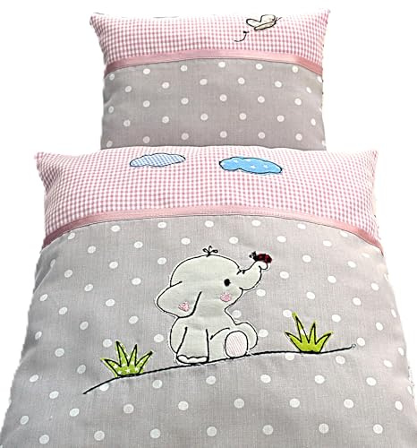 Generisch Puppenbettwäsche Wendelinchen, 2teiliges Kissen-Set für Puppenbett, Wiege oder Puppenwagen