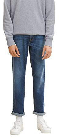 TOM TAILOR Herren Marvin Straight Jeans, 10119 - Used Mid Stone Blue Denim, 32W / 36L