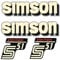 Dekorsatz Simson S51 Electroni Aufkleber Set B Ware