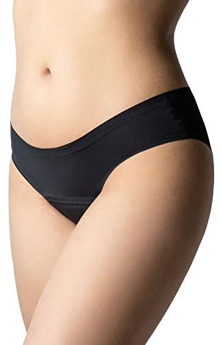 Relaxsan A1016 (Schwarz, M) Perioden Unterwäsche, Menstruationsunterwäsche, Waschbar, Baumwolleinlage, Menstruation, Inkontinenz