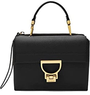 Coccinelle Arlettis Handbag Grainy Leather Noir
