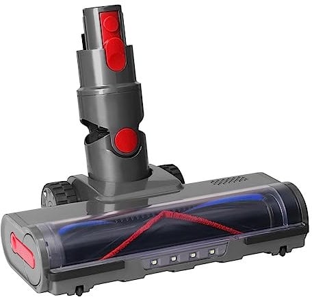 KENVOR Spazzola Motorizzata Compatibile con Dyson Aspirapolvere V7 V8 V10 V11 V15, Spazzola Accessori Ricambio con 4 lampade per Pavimenti Duri