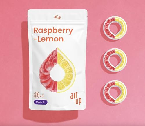 Air Up Water Bottle Taste Pods | Fruit Fragrance Flavored ONLY PODS (Raspberry-Lemon Pods)