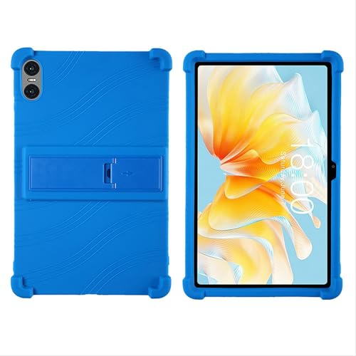 GIOPUEY Hülle Kompatibel mit Teclast T40 Air/T40 HD - mit Ständer - Weiche TPU Silikon Schutzhülle - Airbag Sturzschutz Case - Dark Blue