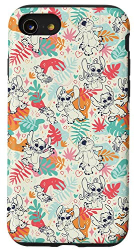 iPhone SE (2020) / 7 / 8 Disney Lilo & Stitch Patterns (Stitch & Angel) Case