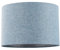 Contemporary and Sleek 12 Inch Blue Nova Linen Fabric Drum Lamp Shade 60w Maximum | 30cm Diameter | for Table Lamp or Pendant by Happy Homewares