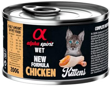 ALPHA SPIRIT Feline Kitten Huhn Dose 6 x 200 g