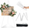 Staffelei Stand,Verstellbares Stativ Tisch Kunst Leinwand Malerei Display Art Poster Metall Stand Höhenverstellbares Staffelei Set Kappbar Stativ Staffelei Hochzeit,für Hochzeit,Malerei,Show (Weiß)