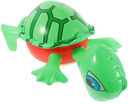 JOINPAYA Aufblasbare Schildkröte Bläst Spielzeug Auf – PVC-ballonspielzeug Für Partys – Lustiger Pool-schwimmring Mit Getränkehalter